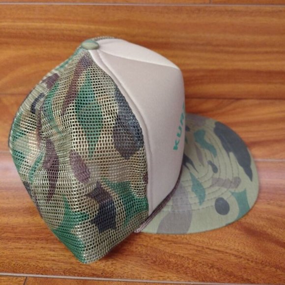 Vintage Kurz Electric Local Business Camouflage Trucker Cap Snapback Hat - Picture 6 of 8